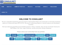 Tablet Screenshot of consulmet.com